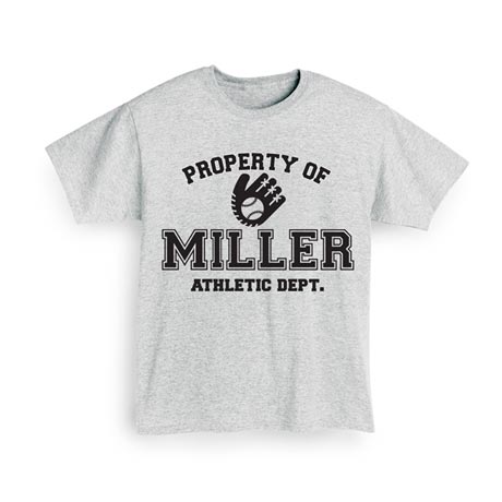 Personalized Property of "Your Name" Baseball T-Shirt or Sweatshirt