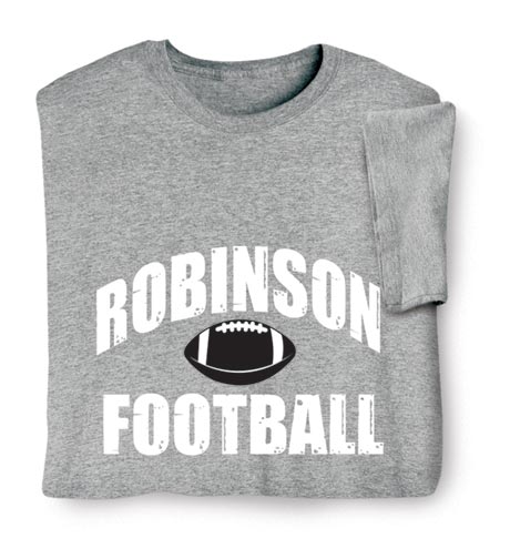 Personalized "Your Name" Football T-Shirt or Sweatshirt