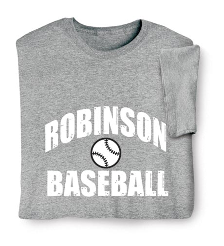 Personalized "Your Name" Baseball T-Shirt or Sweatshirt