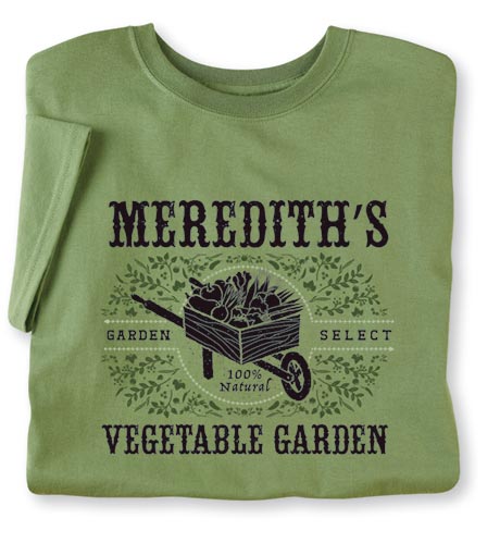 Personalized 'Your Name' Vegetable Garden Shirt