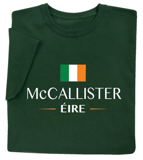 Personalized "Your Name" Irish National Flag T-Shirt or Sweatshirt