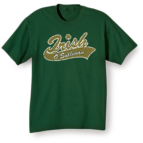 Personalized Irish "Your Name"  Underline Shirt