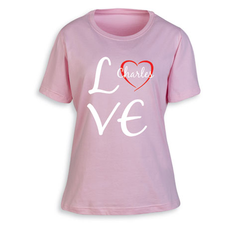 Personalized Love "Your Name" Heart T-Shirt or Sweatshirt