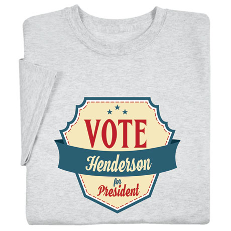 Personalized 'Your Name' Vote for President Retro Shirt