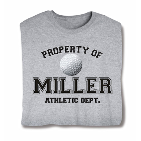 Personalized Property of "Your Name" Golf Shirt