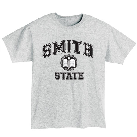 Personalized "Your Name" State School Shirt