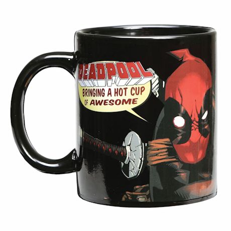 Exclusive Deadpool Warped Skin Magic Heat-Changing Mug 12 Oz Ceramic