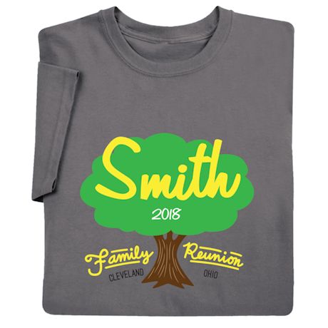 Personalized Your Name Family Reunion Oak Tree Shirt