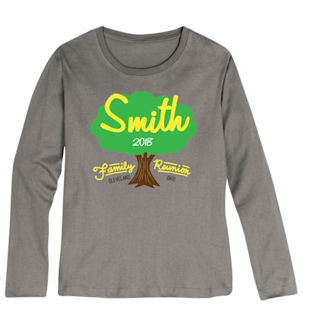 Personalized Your Name Family Reunion Oak Tree T-Shirt or Sweatshirt