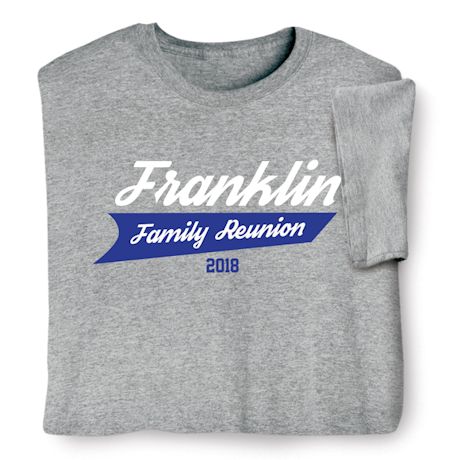 Personalized Your Name Athletic Logo Family Reunion Shirt