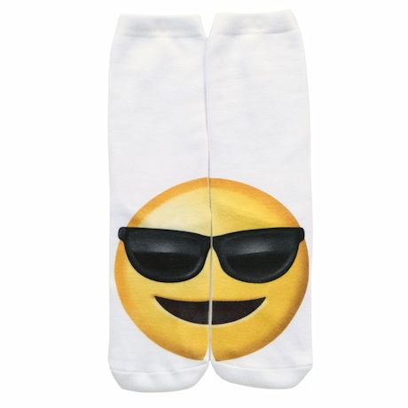 Emojicon Crew Socks- Sunglasses