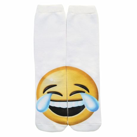Emojicon Crew Socks- Tears Of Joy