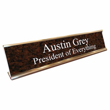Personalized Desk Sign - President Of Everything