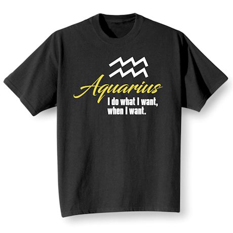 Horoscope T-Shirt or Sweatshirt - Aquarius