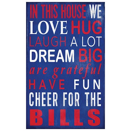 In This House NFL Wall Plaque-Buffalo Bills