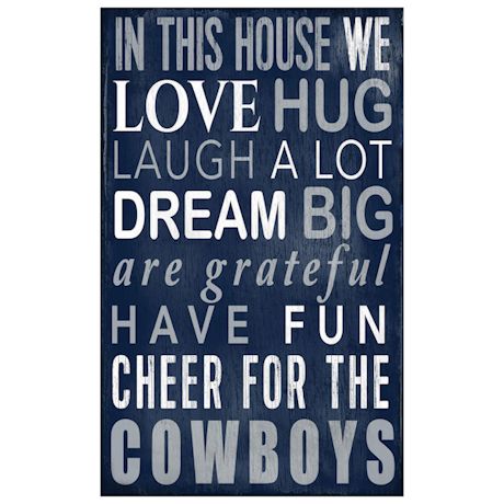 In This House NFL Wall Plaque-Dallas Cowboys
