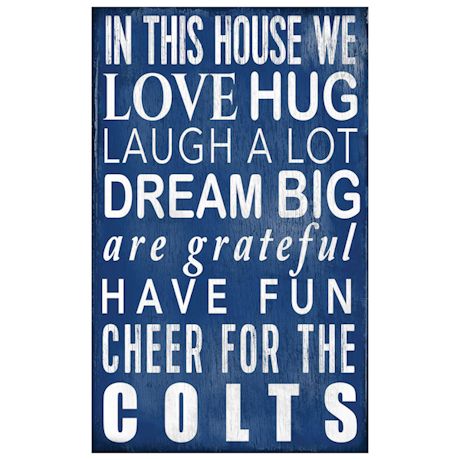 In This House NFL Wall Plaque-Indianapolis Colts