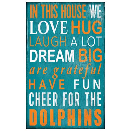 Product image for In This House NFL Wall Plaque-Miami Dolphins