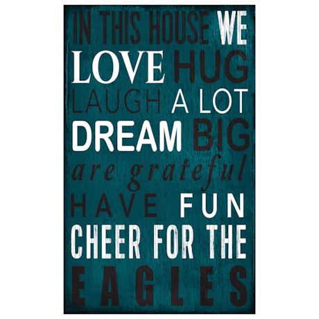 In This House NFL Wall Plaque-Philadelphia Eagles