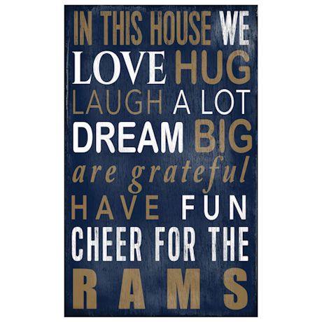 In This House NFL Wall Plaque-St Louis Rams