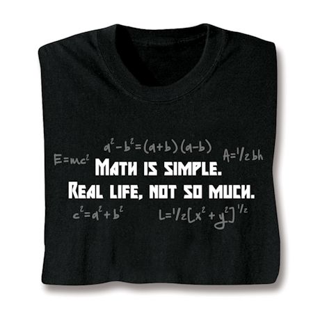 Math Is Simple Shirts