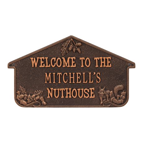 Personalized Nuthouse Wall Plaque