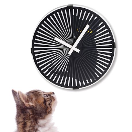 Kinetic Zoetrope Cat Clock