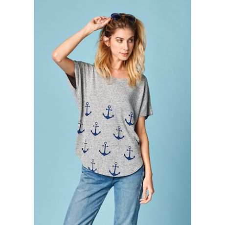 Anchors Away Oversized Top
