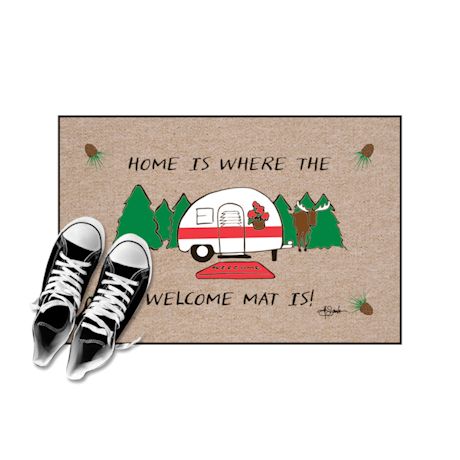 High Cotton Front Door Welcome Mats - Home is Where the Welcome Mat Is