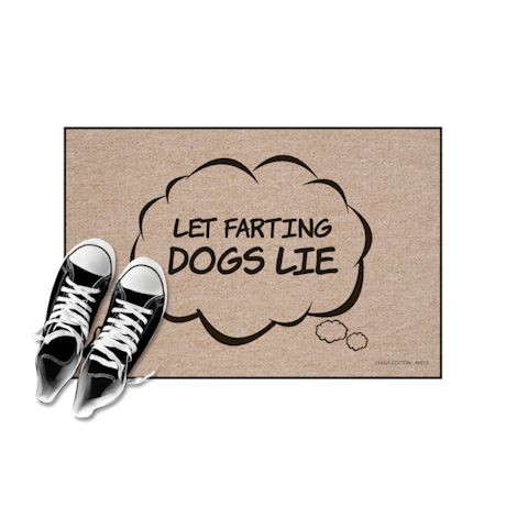 High Cotton Front Door Welcome Mats - Let Farting Dogs Lie