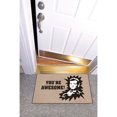 High Cotton Front Door Welcome Mats - You're Awesome - Bill Murray Stripes