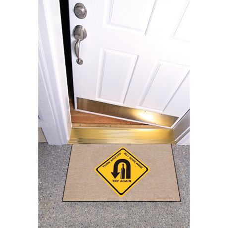 High Cotton Front Door Welcome Mats - Turn Around Buy Some Wine Try Again
