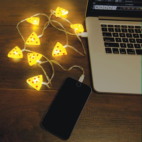 USB String Light Chargers - Pizza Slices