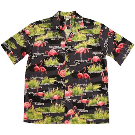Flamingo Gator Camp Shirt