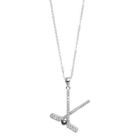 Sports Sterling Silver Pendant Necklace