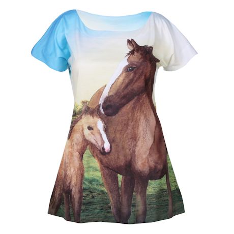 Horses All-Over Print Top