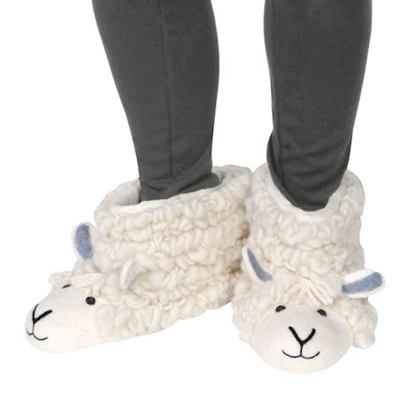 Wool & Felt Sheep Slippers
