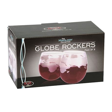 Globe Rocker Glasses - Set Of 2