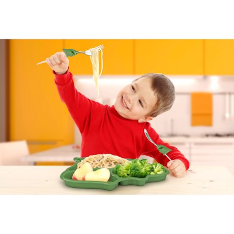 Children's Dinosaur Meal Set - Plate, Spoon & Fork