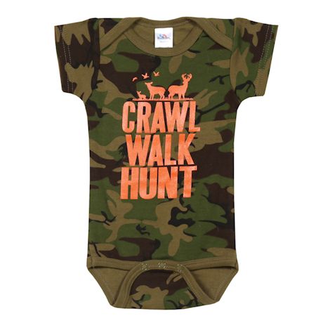 Crawl Walk Hunt Camo Snapsuit