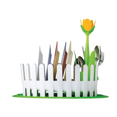 Flower Power Dish & Cutlery Drainer Set