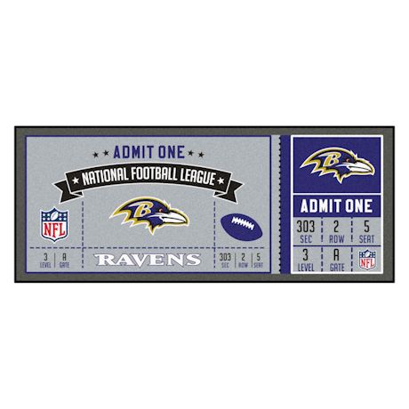 NFL Ticket Runner Rug-Baltimore Ravens