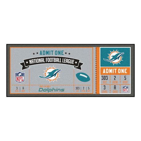 NFL Ticket Runner Rug-Miami Dolphins
