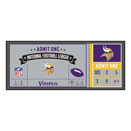 NFL Ticket Runner Rug-Minnesota Vikings