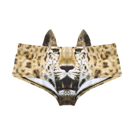Women's 3D Animal Face Undies: Underwear with Ears