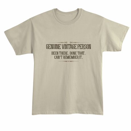 Genuine Vintage Person Shirt