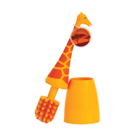 Giraffe Toilet Brush And Caddy