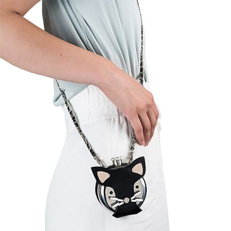Wearable Animal Flask - Faux Leather Crossbody Strap & Cover with 5 oz. Stainless Steel Flask
