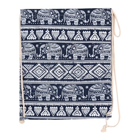 Elephant-Print Backpack