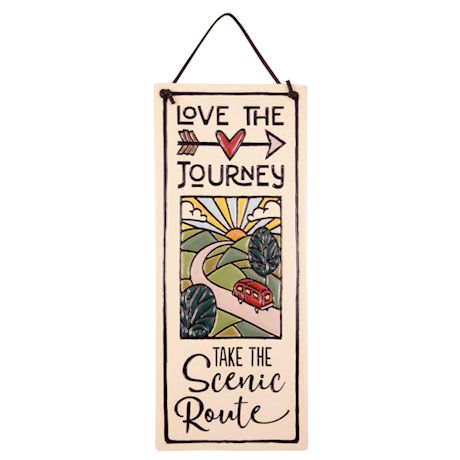 Love The Journey Ceramic Plaque